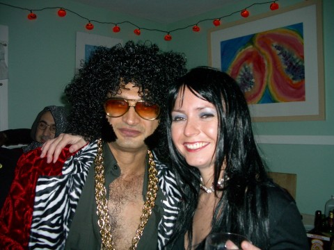 October 30, 2004 Haloween at Jennifer's Castle
Salim and me
