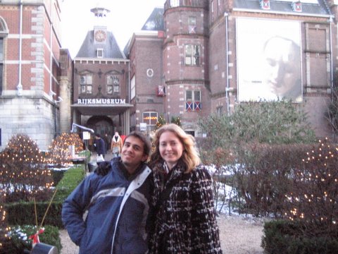 Amsterdam Dec 28 2005
Xavier and me in front of the Rijksmuseum 
