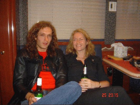 The Darkness concert in St. Paul
Dan Hawkins and Me in the bus
