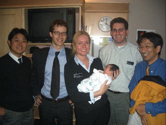 Methodist hospital, December 21, 2004
Dr Tomita, Brice, Me and Aikel,  Matt and Dr Tanaka
