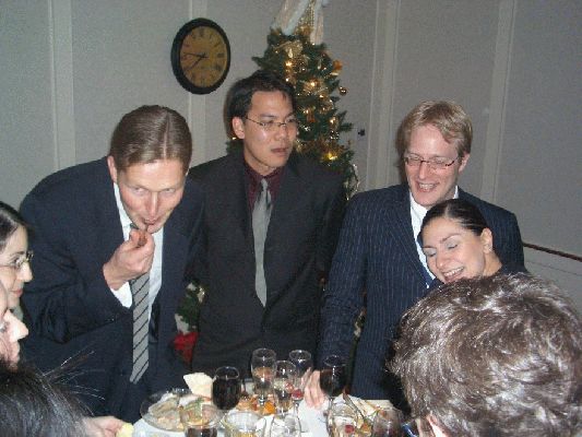 Orthopedic Department Party, Country Club Rochester, December 11, 2004
Sabine, Ari, Pete, Andras and Dilara
