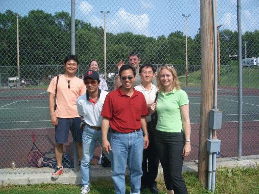 July 17, Lab picnic Lanesborough
Behind the fence: Sabine and Olivier
Dr. Tomita, Dr Tanaka, Pete, Dr Oh and me
