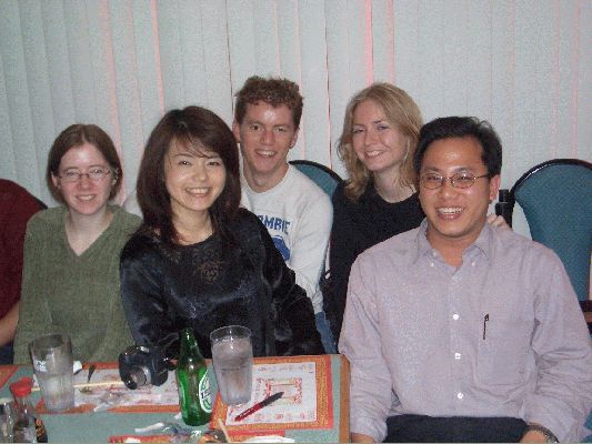 Rose, Ken's wife, Maxime, me and Pete
April 21, 2004 Submarine Fellows diner
