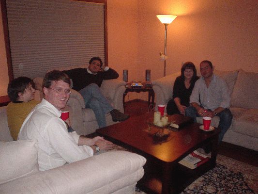 October 12, Diner at Antonio's house
Tammy and her husband, Davide, Cynthia and Tonie
