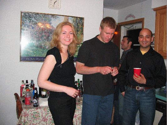Cherie's party
Me, Justin and Tanuj
