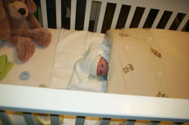 Lars in his own bed
