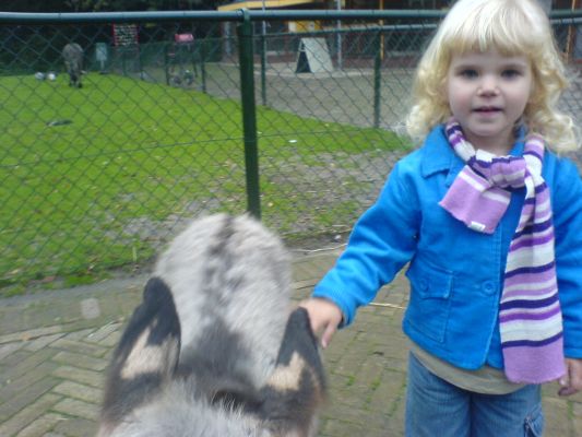 Lynn and the donkey
