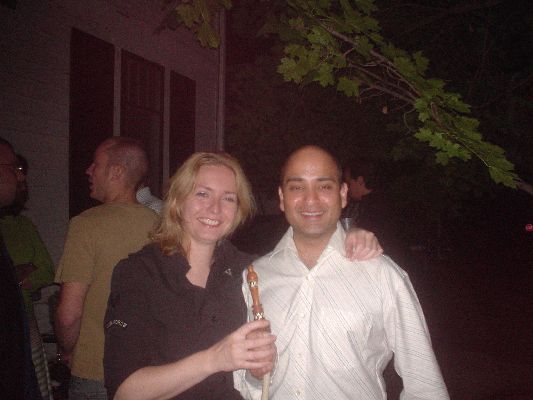 Cocktail Party, August 14, 2004
Me and Tanuj
