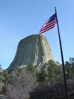 Devils Tower WY, First National Monument of the USA
