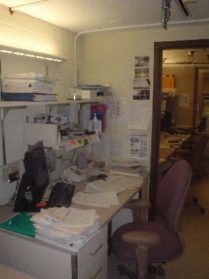 Writing a manuscript desk
