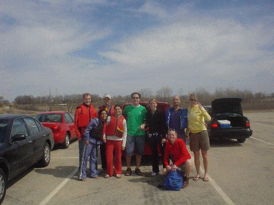 April 9, 2005 Chesterwood Park
canoeing and kayaking
Justin, Carolina, Xavier, Noemi, Justo, Me, Tanuj, Frederike and Marije
