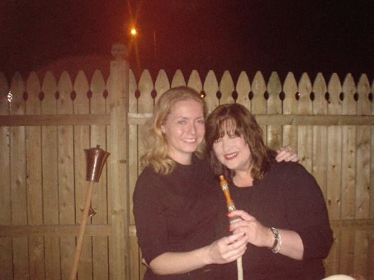 May 21 2005
Cynthia and Me and the waterpipe with apple flavoured tobacco
