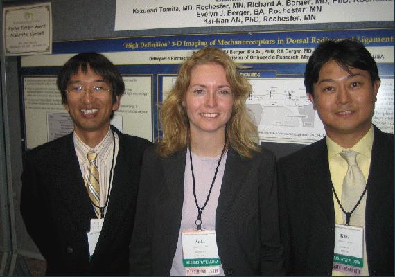 Sept 21-25 2005 ASSH meeting
Dr Tanaka, Me and Dr Tomita in front of Dr Tomita's prize winning poster
