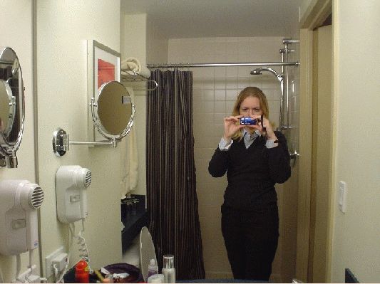 New Camera
Me in bathroom hotel
