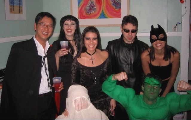 October 30, 2004 Haloween at Jennifer's Castle
A Scary Group! 
