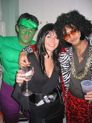 October 30, 2004 Haloween at Jennifer's Castle
Godard, Me and Salim
