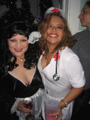 October 30, 2004 Haloween at Jennifer's Castle
Maid Cynthia and nurse Claudia
