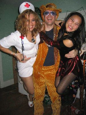 October 30, 2004 Haloween at Jennifer's Castle
Mikko's way with the ladies! ;-) 
