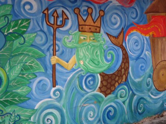 Wallpainting in Athens of Neptunus
