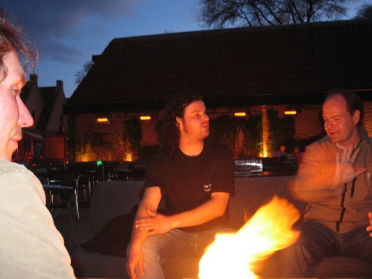 First night out in Nes, Ameland
Marc, Michel and Erwin

