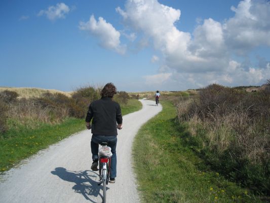 Marc on the bicycle
