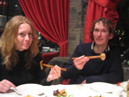 Diner with Martin in Shanghai
