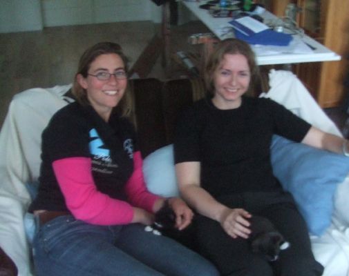 Jo and Me and the cats
