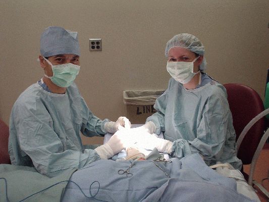Dr. Zhao and me
tendon graft surgery
